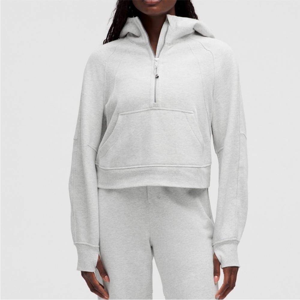 Women's Gray Hoodie Top